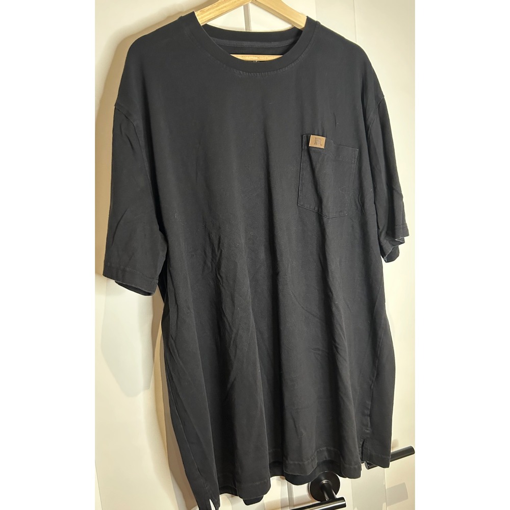 Wrangler Riggs Workwear‎ Mens Black Pocket T-Shirt XLT Tall Cotton Tee 3W701BK